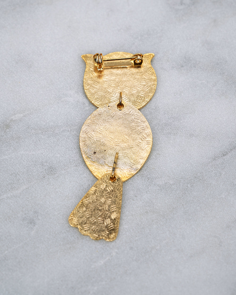 Broche Chouette verte