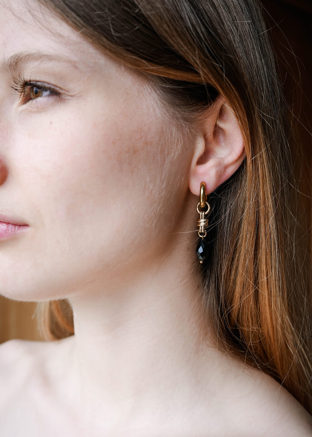 Boucles d'oreilles Ébène