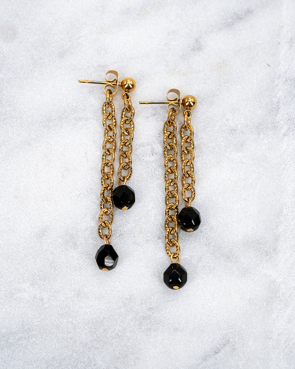 Boucles d'oreilles Minuit